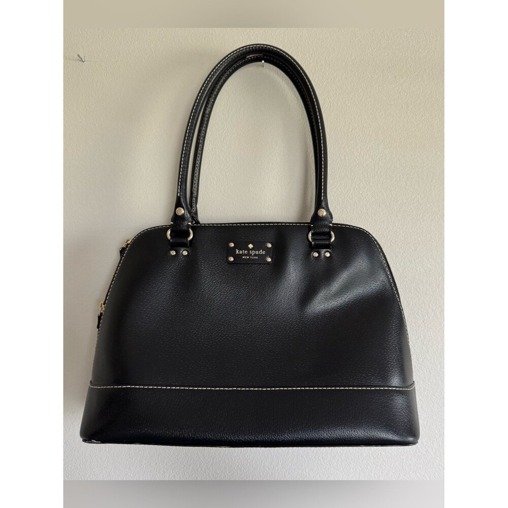Kate Spade New York Wellesley Rachelle Black Leather Satchel Bag